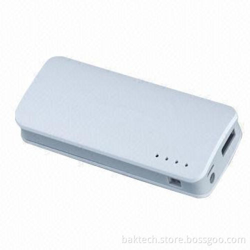 Power Bank with 5,200mAh Capacity, DC 5V/1A Input and DC 5V/1A Output